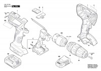 Bosch 3 601 JE7 000 Gsb 14,4-Li-2 Plus Cordl Perc Screwdr 14.4 V / Eu Spare Parts